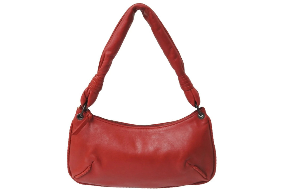 Bottega Veneta Handbag Hobo Red Leather
